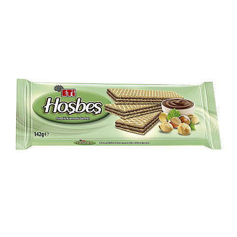 ETİ HOŞBEŞ FINDIKLI KREMALI GOFRET 142gr - 1
