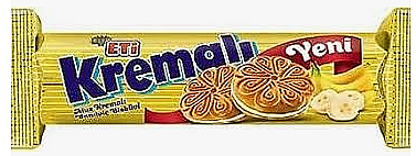 Eti Muz Kremalı Sandviç Bisküvi 61gr - 1