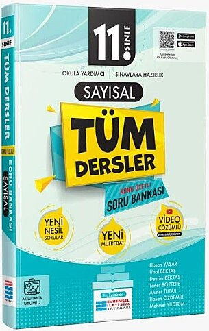 EVRENSEL YAYINLARI 11.SINIF SAYISAL TÜM DERSLER SORU BANKASI - 1
