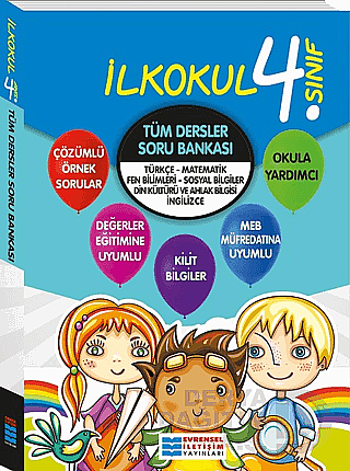 EVRENSEL YAYINLARI 4.SINIF TÜM DERSLER SORU BANKASI - 1