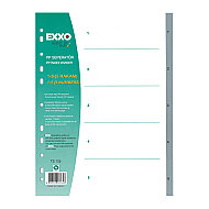 EXXO DOS-TS105 PLASTİK AYRAÇ A4 1-5 RAKAM GRİ - EXXO