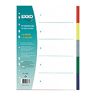 EXXO DOS-TS105R PLASTİK AYRAÇ A4 5 RENK - EXXO