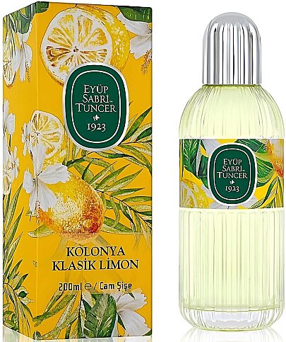 EYÜP SABRİ TUNCER KLASİK LİMON KOLONYASI 200ml CAM ŞİŞE - 1