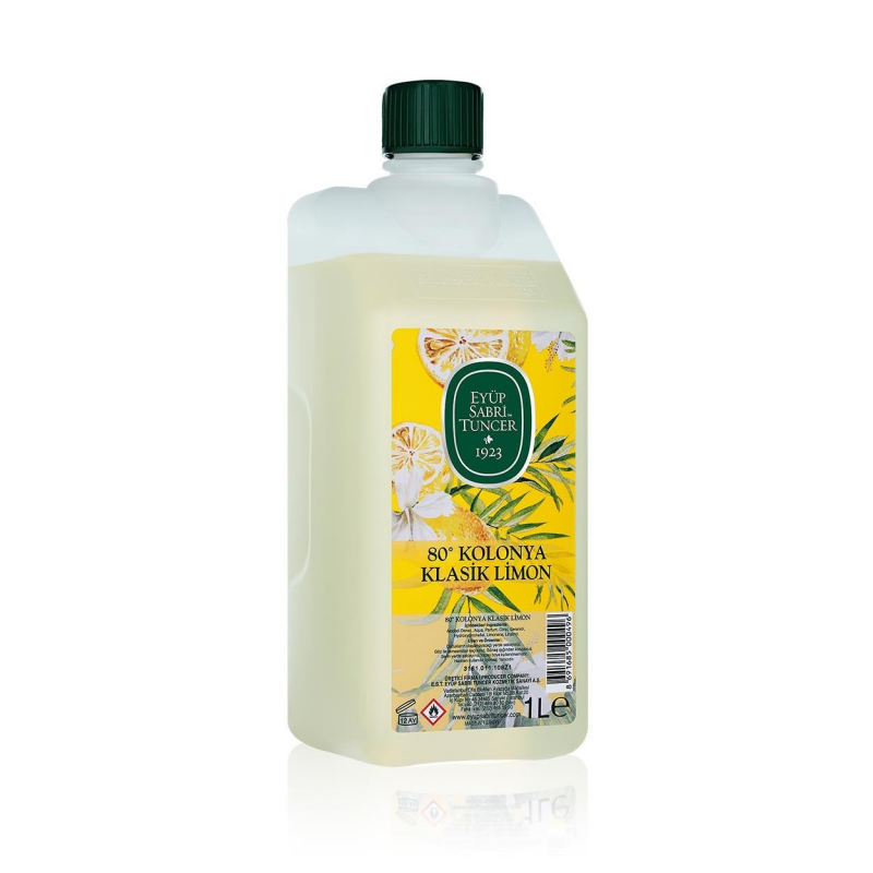 Eyüp Sabri Tuncer Limon Kilit Kapaklı Kolonya 1000Ml