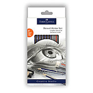 FABER-CASTELL 1221 GOLD DERECELİ KURŞUN KALEM SETİ (5 KALEM+SİLGİ+KALEMTRAŞ)(5165000000) - 1