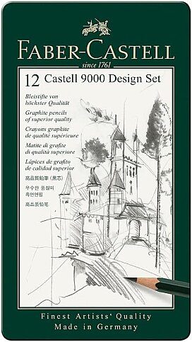 FABER-CASTELL 9000 DERECELİ KURŞUN KALEM 5B-5H SETİ (5160119064) - 1