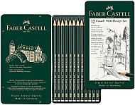 FABER-CASTELL 9000 DERECELİ KURŞUN KALEM 5B-5H SETİ (5160119064) - 2