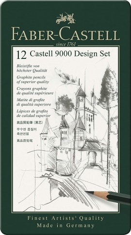 Faber-Castell 9000 Dereceli Kurşun Kalem 5B-5H Seti (5160119064) - 4