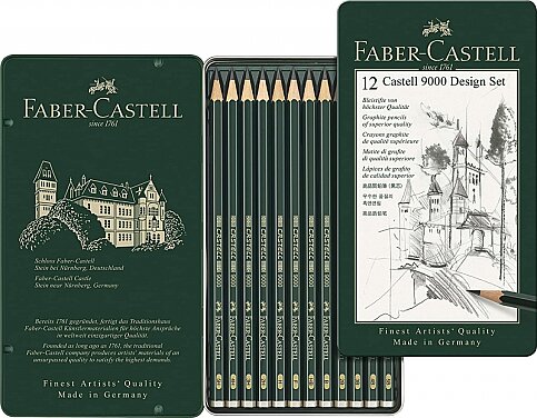 Faber-Castell 9000 Dereceli Kurşun Kalem 5B-5H Seti (5160119064) - 2