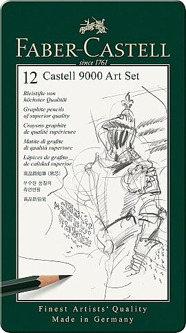 FABER-CASTELL 9000 DERECELİ KURŞUN KALEM 8B-2H SETİ (5160119065) - 1