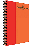 FABER-CASTELL BİCOLOR SPİRALLİ PLASTİK KAPAK DEFTER A4 ÇİZGİLİ 120 YAPRAK (5075000133) - FABER-CASTELL