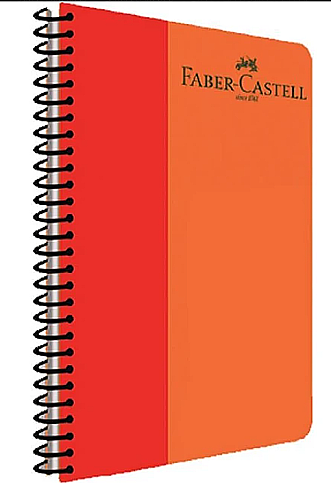 FABER-CASTELL BİCOLOR SPİRALLİ PLASTİK KAPAK DEFTER A4 ÇİZGİLİ 120 YAPRAK (5075000133) - 1
