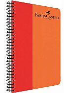 FABER-CASTELL BİCOLOR SPİRALLİ PLASTİK KAPAK DEFTER A4 ÇİZGİLİ 120 YAPRAK (5075000133) - FABER-CASTELL