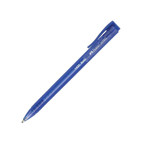 Faber-Castell 1425 Auto Basmalı Tükenmez Kalem 1.0 Mavi (545551) - 1