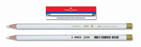 FABER-CASTELL 2301 BOYA KALEMİ BEYAZ (5175230100) - 1