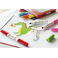 FABER-CASTELL 2İN1 JUMBO KEÇELİ KALEM 10 RENK (5062155170) - FABER-CASTELL (1)