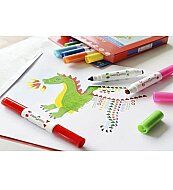 FABER-CASTELL 2İN1 JUMBO KEÇELİ KALEM 10 RENK (5062155170) - FABER-CASTELL (1)