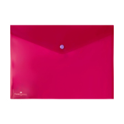 Faber-Castell Çıtçıtlı Evrak Dosyası A4 Kırmızı (394100) - FABER CASTELL