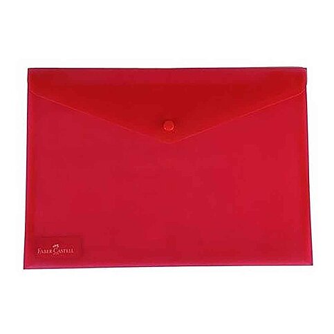FABER-CASTELL ÇITÇITLI EVRAK DOSYASI A4 KIRMIZI (5075394100) - 1