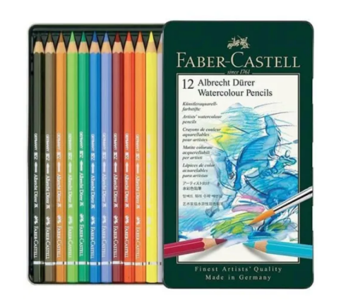 FABER-CASTELL ALBRECHT DÜRER AQUAREL KURU BOYA 12 RENK (5188117512) - 1