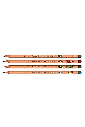 FABER-CASTELL ANADOLU MİRASI KURŞUN KALEM 2B (5244000030) - 2
