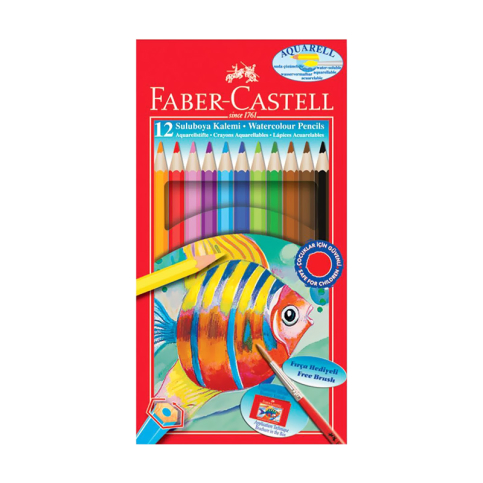 Faber-Castell Albrecht Dürer Aquarel Kuru Boya 12 Renk (5171110622) - 1
