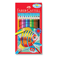 FABER-CASTELL AQUAREL KURU BOYA 12 RENK KARTON KUTU (5171110622) - FABER-CASTELL