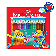 FABER-CASTELL AQUAREL KURU BOYA 24 RENK KARTON KUTU (5171110624) - FABER-CASTELL