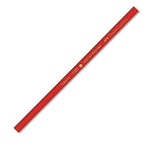 FABER-CASTELL ASETAT BOYA KALEMİ KIRMIZI (5245170003) - 1