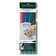 FABER-CASTELL ASETAT-CD KALEMİ S 4 RENK (5017152304) - FABER-CASTELL