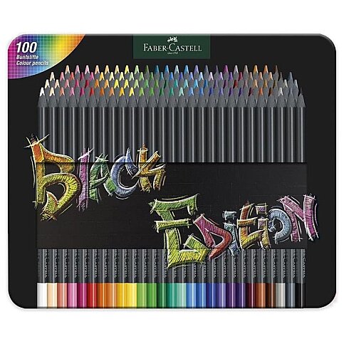 Faber-Castell Black Edition Kuru Boya Kalemi Tamboy 100 Renk (5171116490) - 1