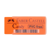 FABER-CASTELL CANDY PLASTİK KILIFLI RENKLİ SİLGİ (784000) - 1