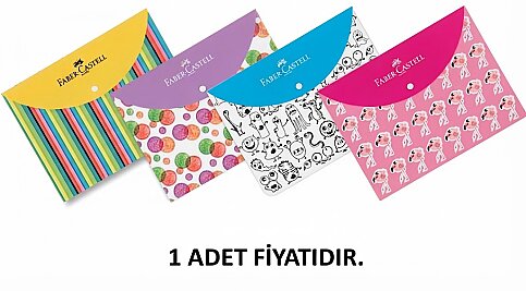 FABER-CASTELL ÇITÇITLI DESENLİ EVRAK DOSYASI A4 (5075000100) - 1
