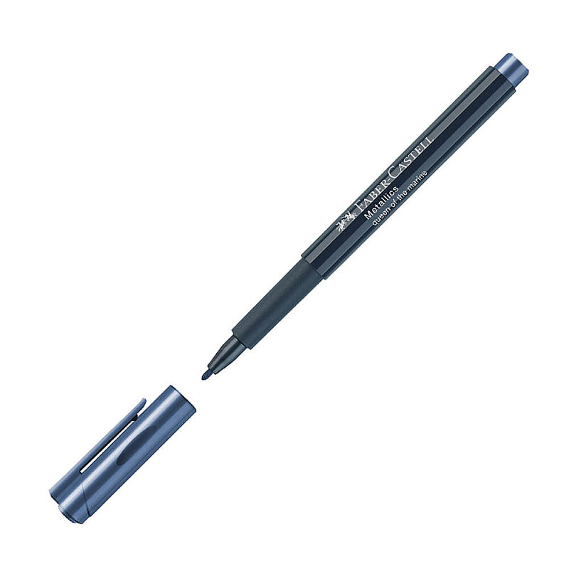 FABER-CASTELL ÇOK AMAÇLI MARKÖR METALİK DENİZ MAVİSİ (5040160753)