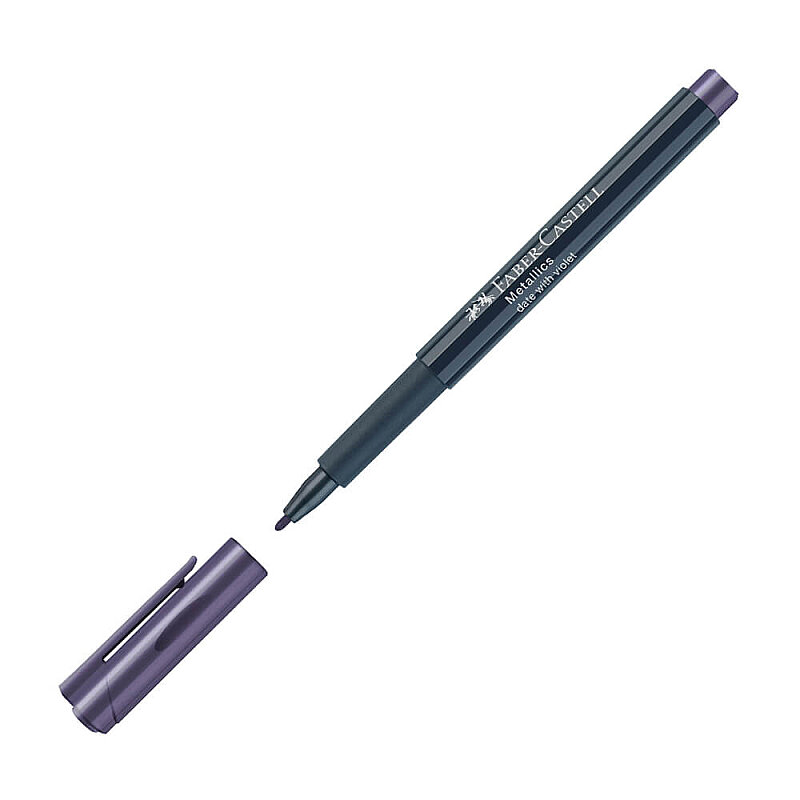 FABER-CASTELL ÇOK AMAÇLI MARKÖR METALİK LAVANTA (5040160736)