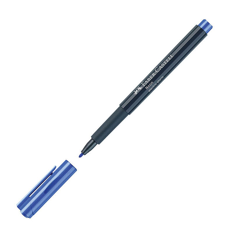 FABER-CASTELL ÇOK AMAÇLI MARKÖR NEON MAVİ (5040160851)