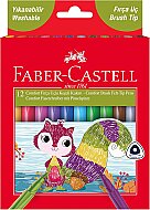 FABER-CASTELL COMFORT FIRÇA UÇLU KEÇELİ KALEM 12 RENK (5068155242) - 1