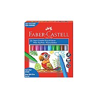 FABER-CASTELL COMFORT FIRÇA UÇLU KEÇELİ KALEM 24 RENK (5068155240) - FABER-CASTELL