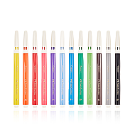 FABER-CASTELL COMFORT FIRÇA UÇLU KEÇELİ KALEM BİO PLASTİK GÖVDELİ 12 RENK (5062000010) - 2