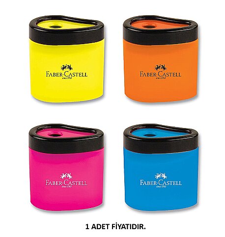 FABER-CASTELL HAZNELİ DAMLA ŞEKİLLİ KALEMTRAŞ (5140440000) - 1