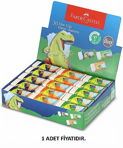 FABER-CASTELL DİNO PVC-DUST FREE SİLGİ (5130187732) - 2