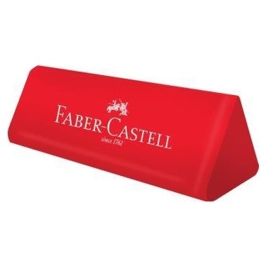 FABER-CASTELL DUST-FREE ÜÇGEN KIRMIZI OKUL SİLGİSİ (187236)