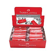 FABER-CASTELL DUST-FREE ÜÇGEN KIRMIZI OKUL SİLGİSİ (5130187236) - FABER-CASTELL