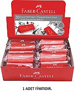 FABER-CASTELL DUST-FREE ÜÇGEN KIRMIZI OKUL SİLGİSİ (5130187236) - FABER-CASTELL (1)