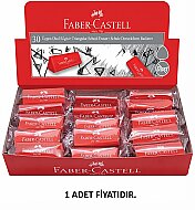 FABER-CASTELL DUST-FREE ÜÇGEN KIRMIZI OKUL SİLGİSİ (5130187237) - FABER-CASTELL (1)