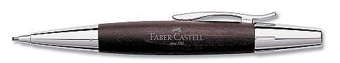 Faber-Castell E-Motion Versatil Kalem Krom Ahşap Koyu Kahve (5191138381) - 1