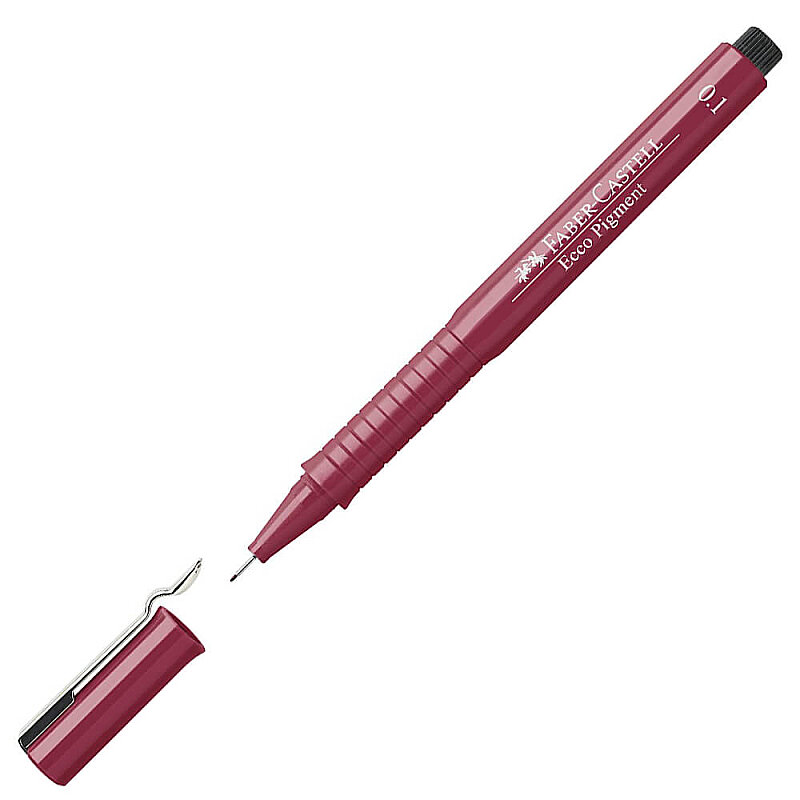 FABER-CASTELL ECCO PİGMENT ÇİZİM KALEMİ 0.1mm KIRMIZI (5110166121)
