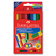 FABER-CASTELL EĞLENCELİ KEÇELİ KALEM 10 RENK (5068111500) - FABER-CASTELL
