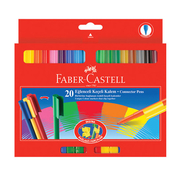 Faber-Castell Eğlenceli Keçeli Kalem 20 Renk (112000) - FABER CASTELL