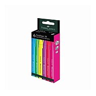 Faber-Castell Fosforlu Kalem 38 Neon 6 Renk (5030157776) - FABER-CASTELL